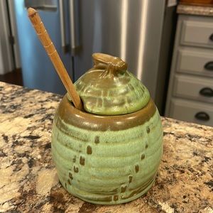 Vintage Frankoma honey pot